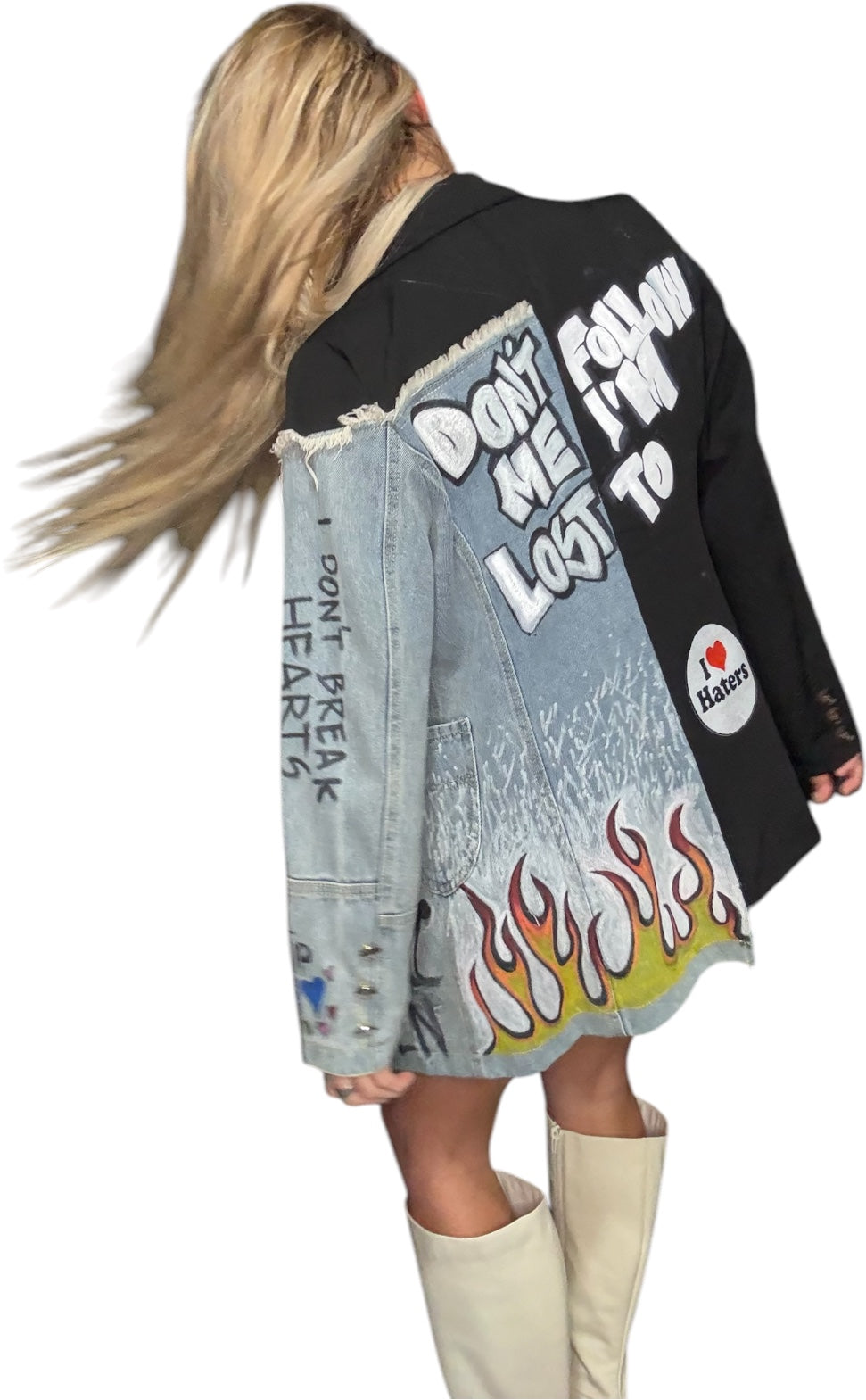 Hand painted blazer