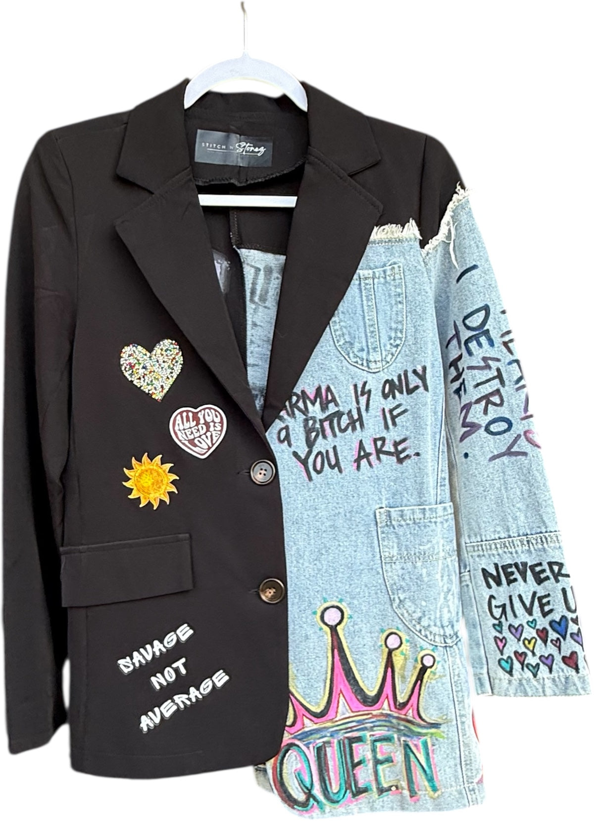 Hand painted blazer