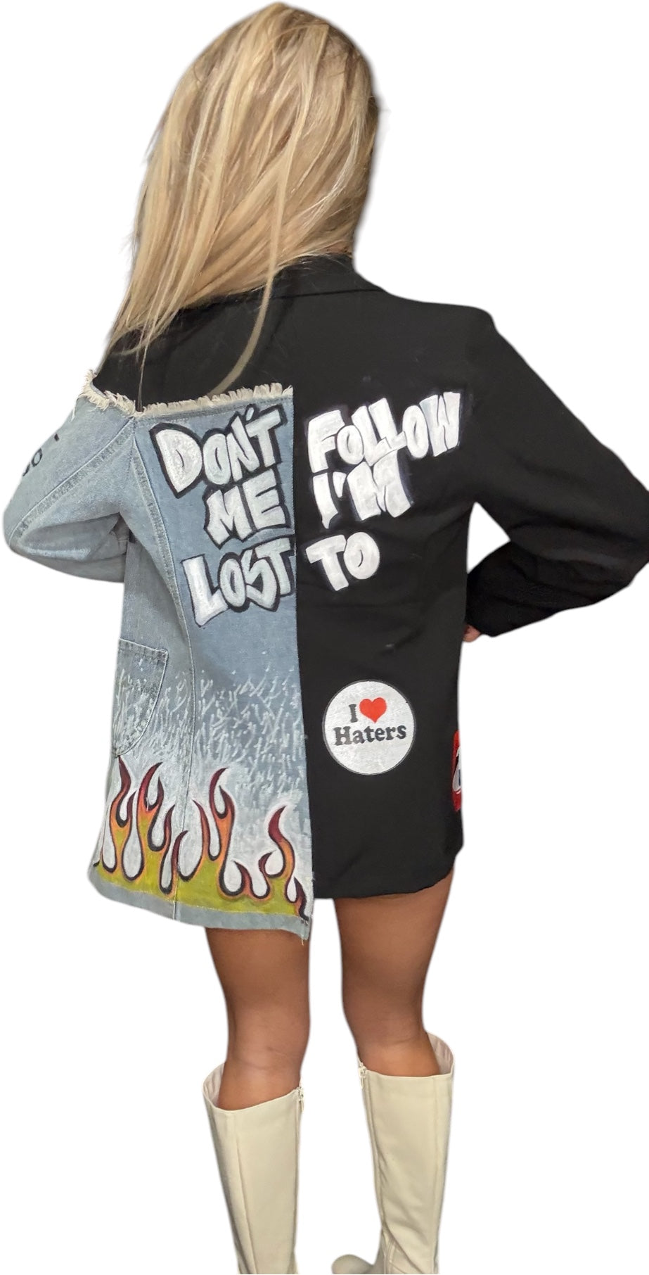 Hand painted blazer
