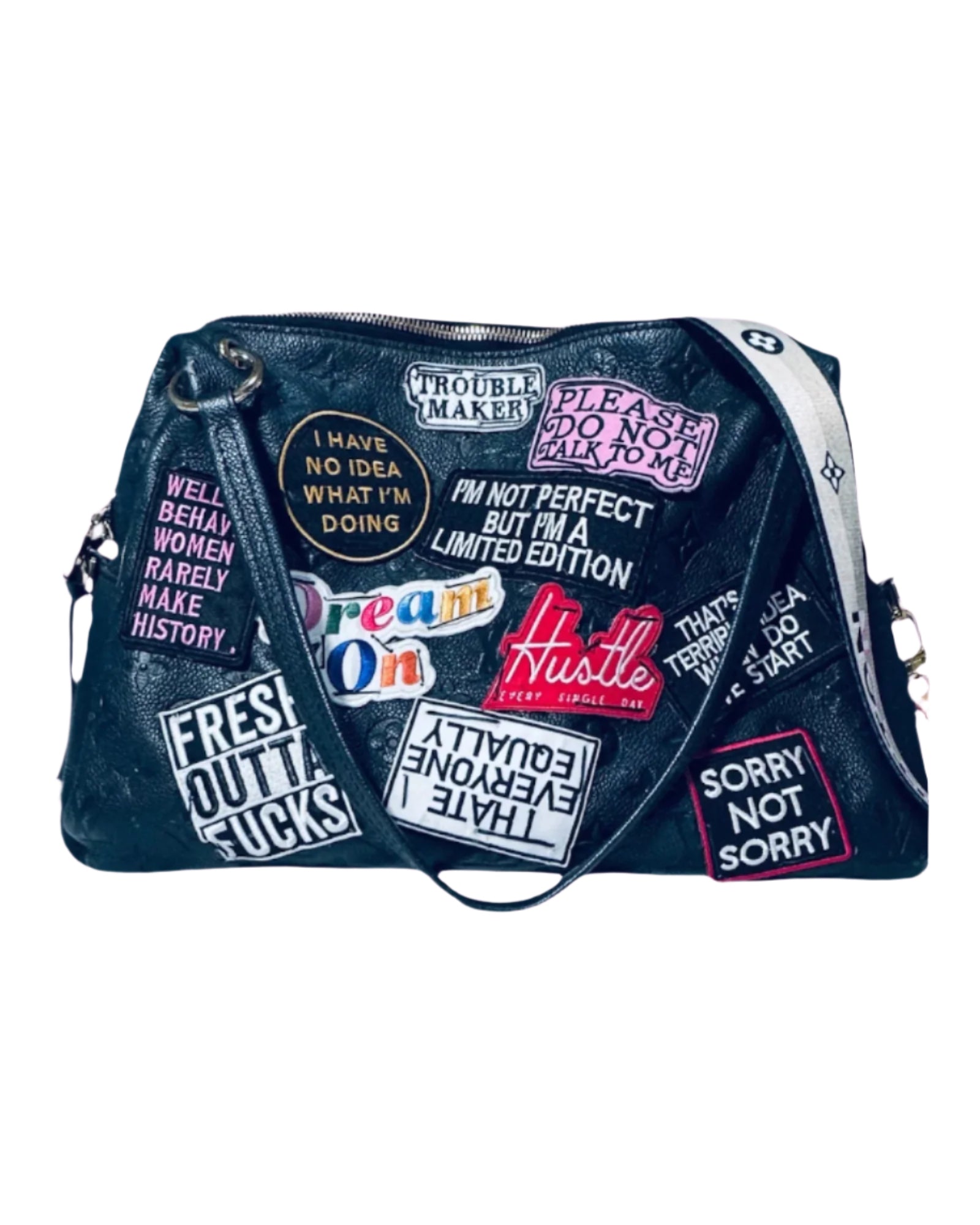 Patched crossbody